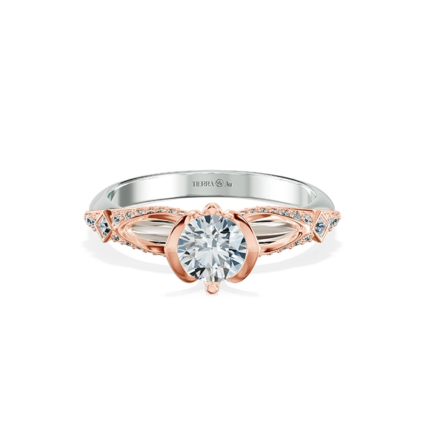 Nhẫn đính hôn Kim cương Satin Cape NCH5404